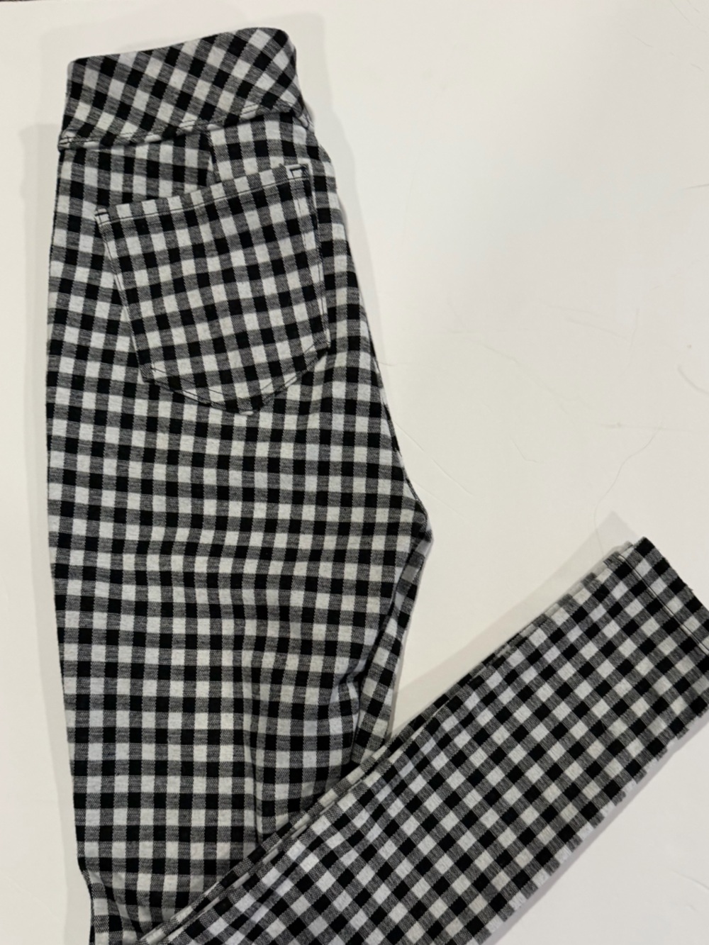 SO Black and White Gingham Leggings